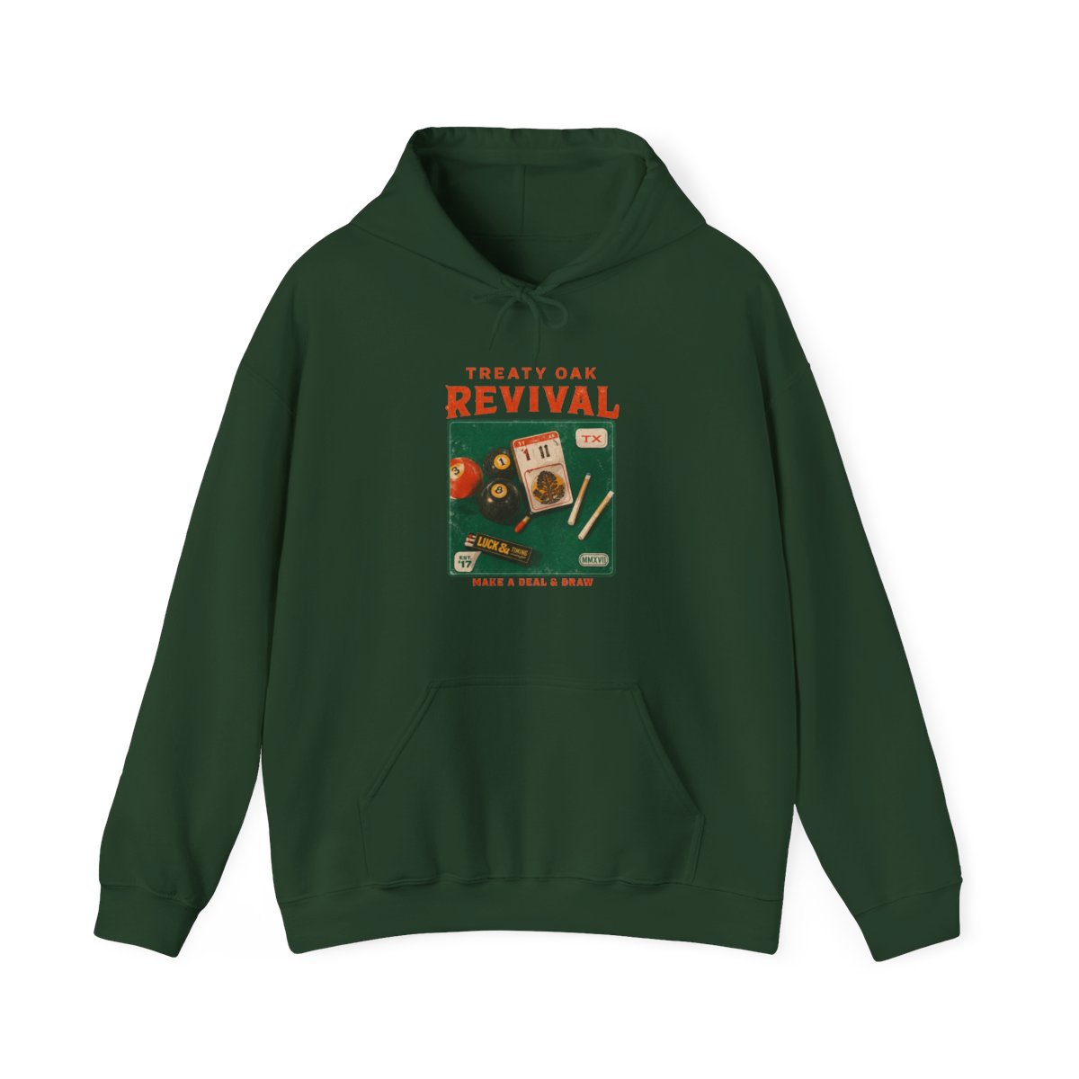 Streetwear Graphic Hoodie | Casual Pullover for Everyday Layering | Treaty Oak Revival - alternate angle 5, merchandise